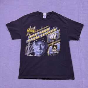 Mark Martin 2007 Nascar Nextel Cup Tour T Shirt‎ Mens Large US Army Racing